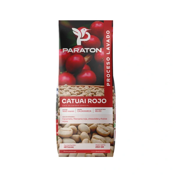Café Paraton variedad Catuai de Especialidad – Proceso lavado, tostado Artesanal (250 g)